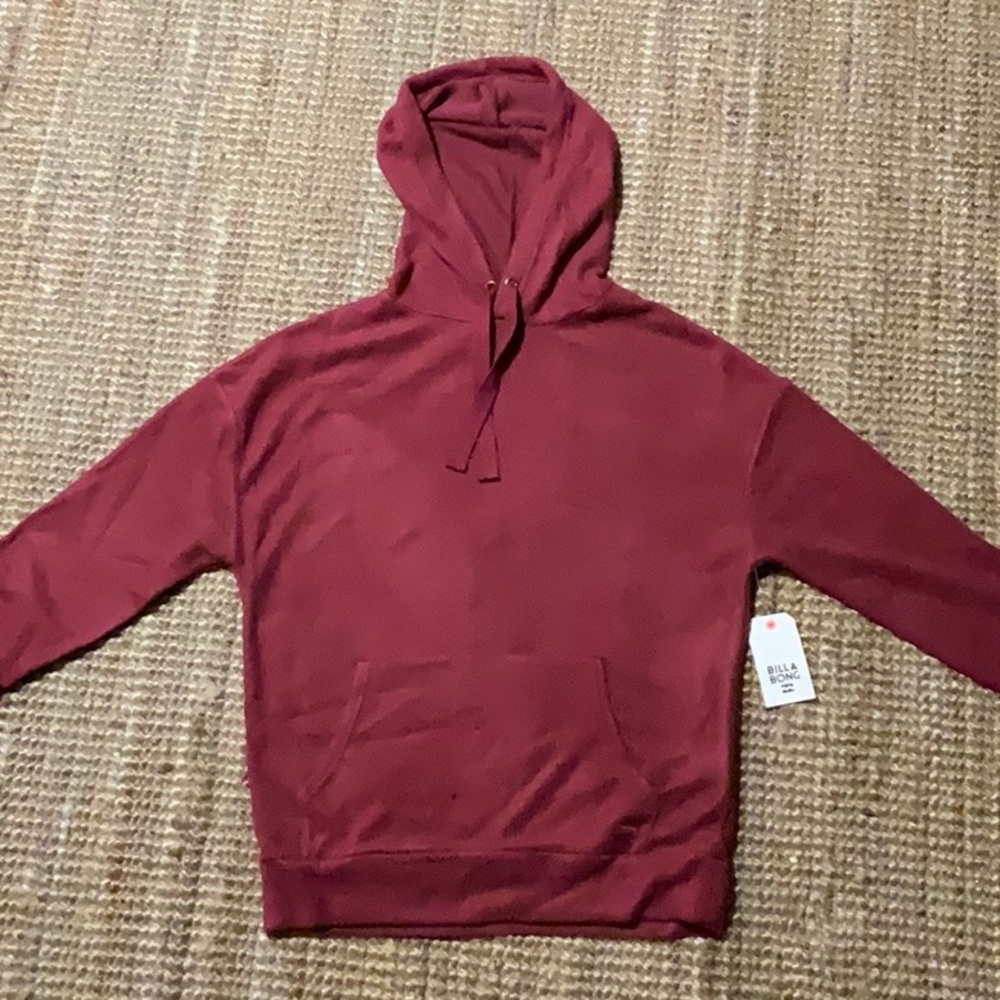 Billabong teddy bear hoodie “Don’t go” NWT